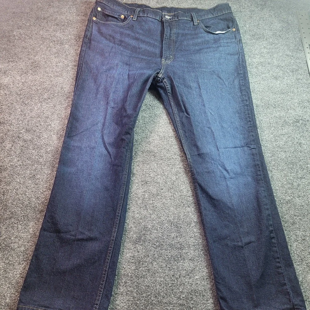 Levis 511‎ Mens Slim Fit Dark Wash Indigo Denim Jeans W42 L30